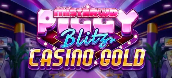 Tampilan visual mewah dari permainan slot Piggy Blitz Casino Gold